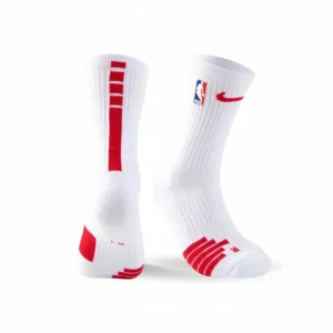 Medias Nike Elite NBA Crew Socks - White Red